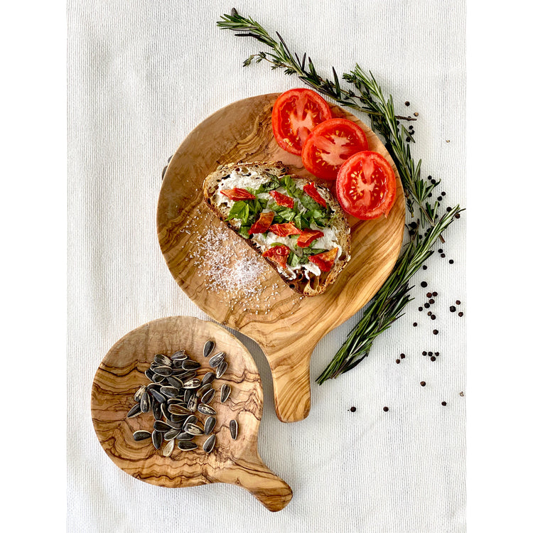 Olive Wood- Small Round Tapas Dish