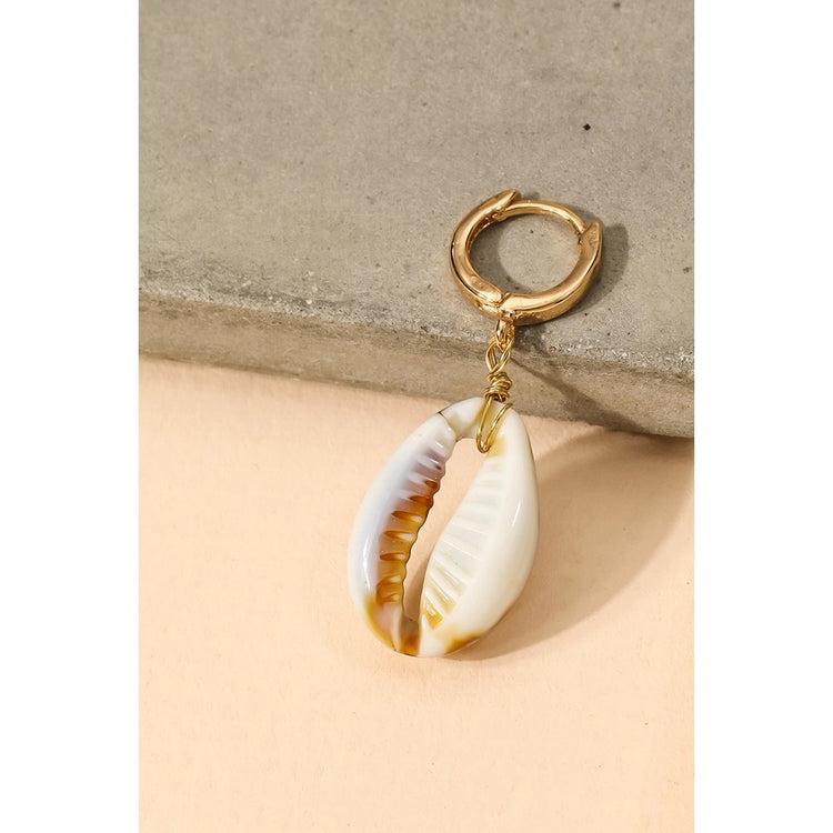 Cowrie Shell Drop Earrings