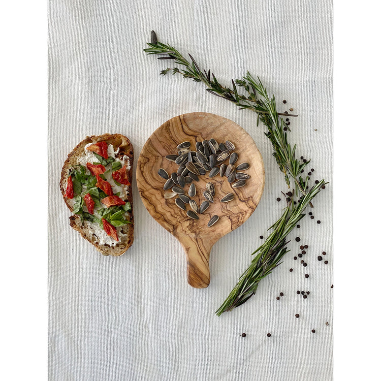 Olive Wood- Small Round Tapas Dish