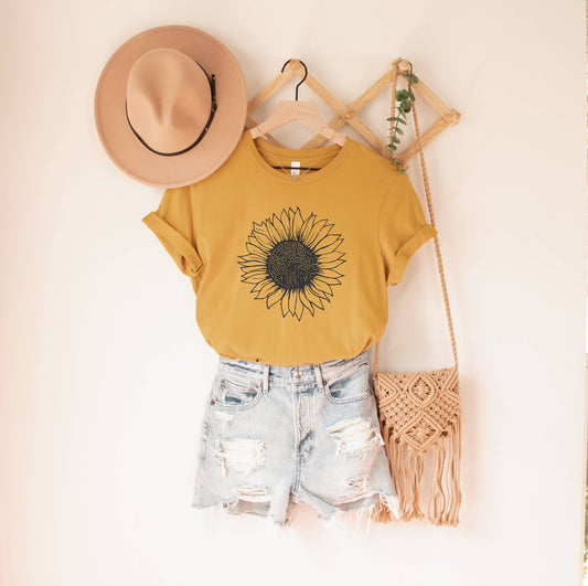 Sunflower Shirt - Flower Shirt - Boutique Bestseller