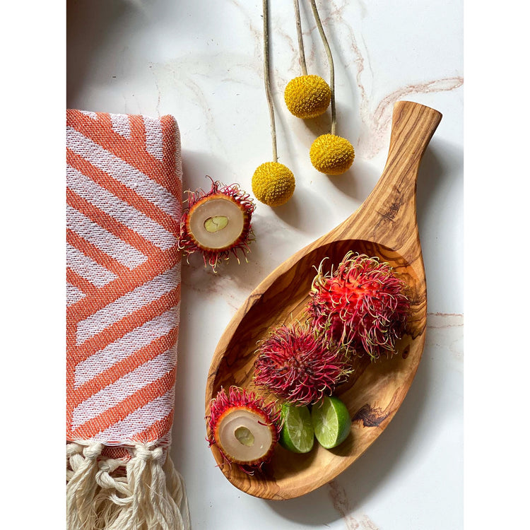 Olive Wood- Oval Paddle Appetizer Dish