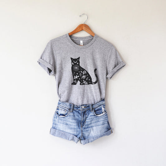 Halloween Shirt- Mystical Cat