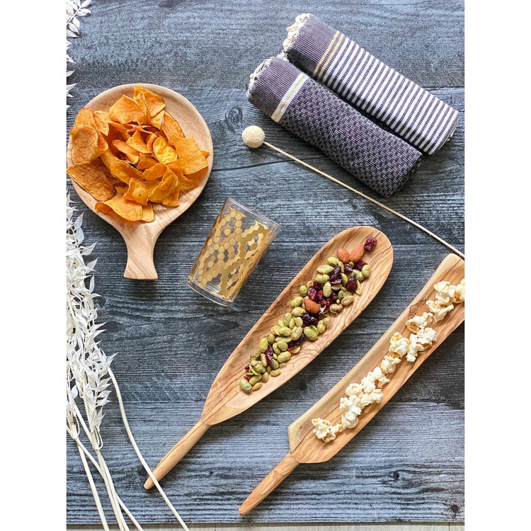 Olive Wood- Oval Narrow Tapas Dish