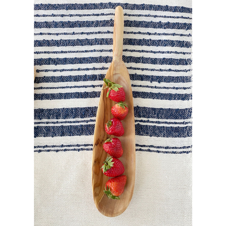 Olive Wood- Oval Narrow Tapas Dish