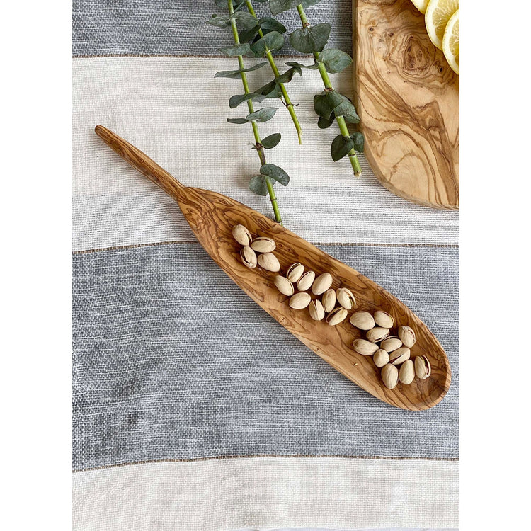 Olive Wood- Oval Narrow Tapas Dish